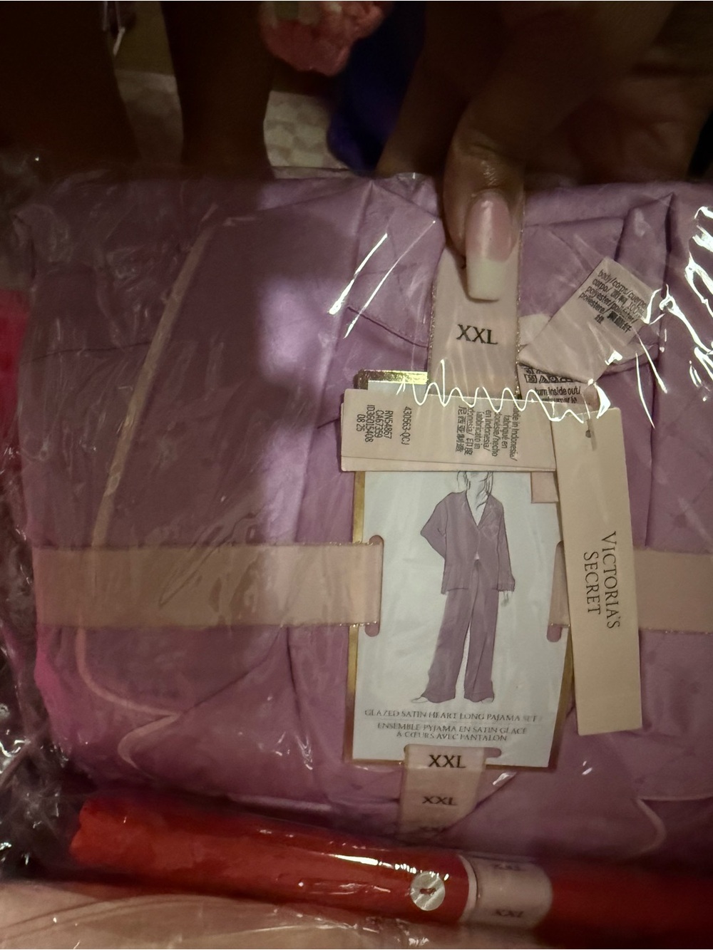 Victoria's Secret Satin Pajama Set - Lilac